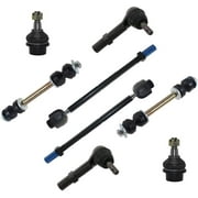 MILLION PARTS 13 Pcs 8-Lug Front Lower Upper Control Arm Ball Joints Outer Inner Tie Rod End Link Sway Bar Suspension Kits Compatible with Chevy GMC Sierra Silverado Suburban 1500 2500 HD Hummer H2